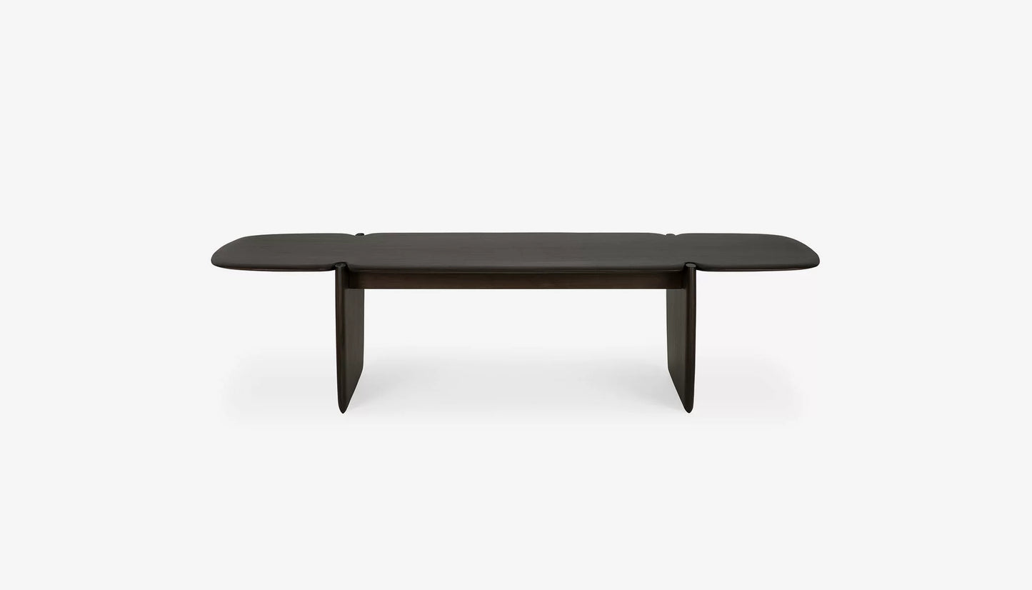 PI Rectangular Coffee Table in Dark Brown Finish