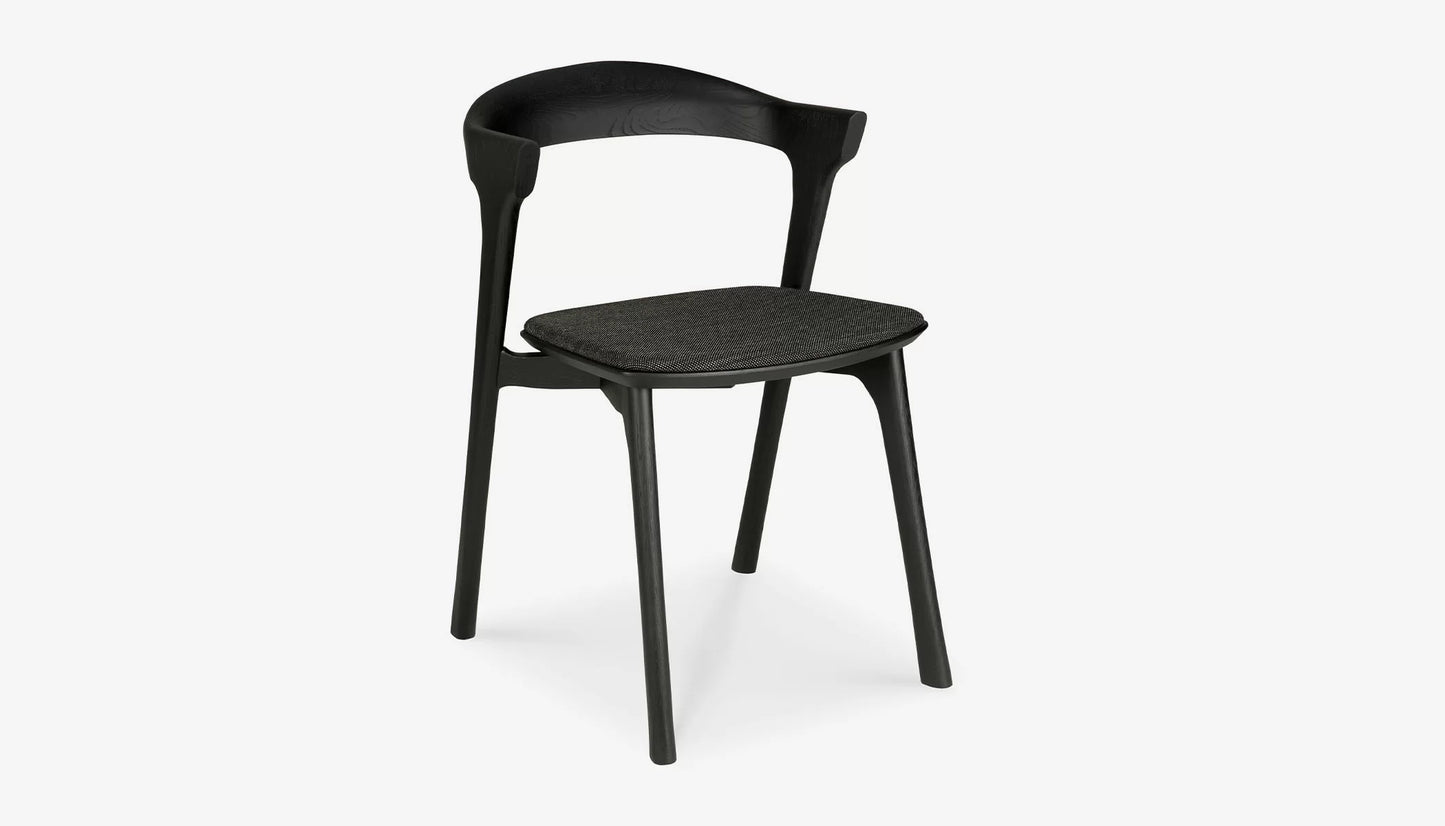 Bok Dining Chair in Fabric With Oak Finish