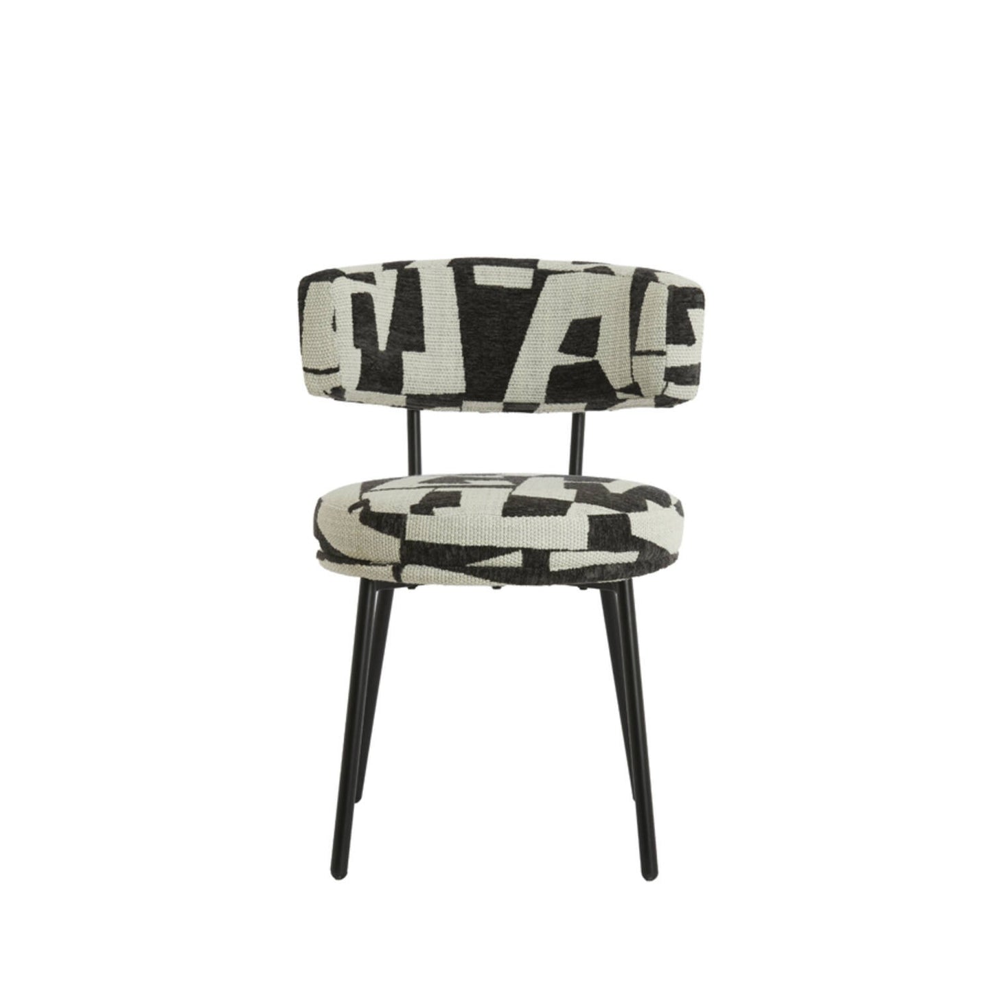 Harvie Cream & Black Dining Chair