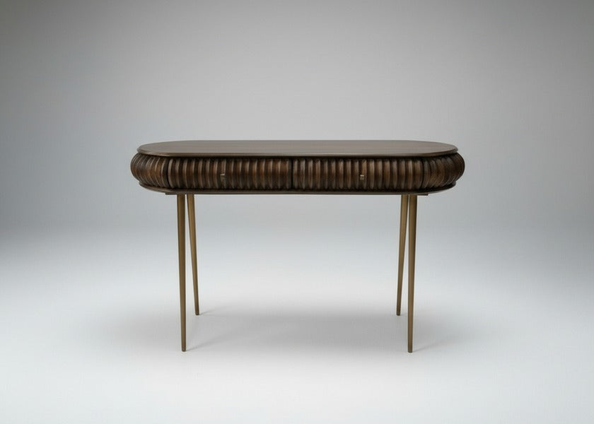 Patan Wooden Capsule 2 Drawer Console