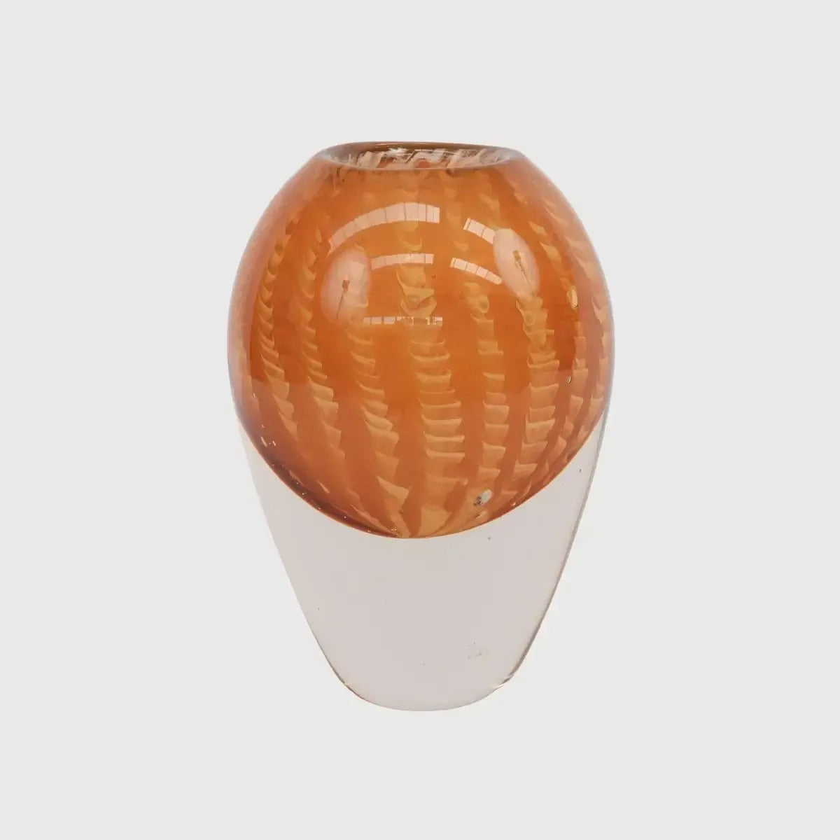 Studio Art Glass Orange Small