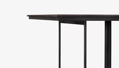 Tacet 6-8 Seat Rectangular Dining Table in Dark Brown Finish