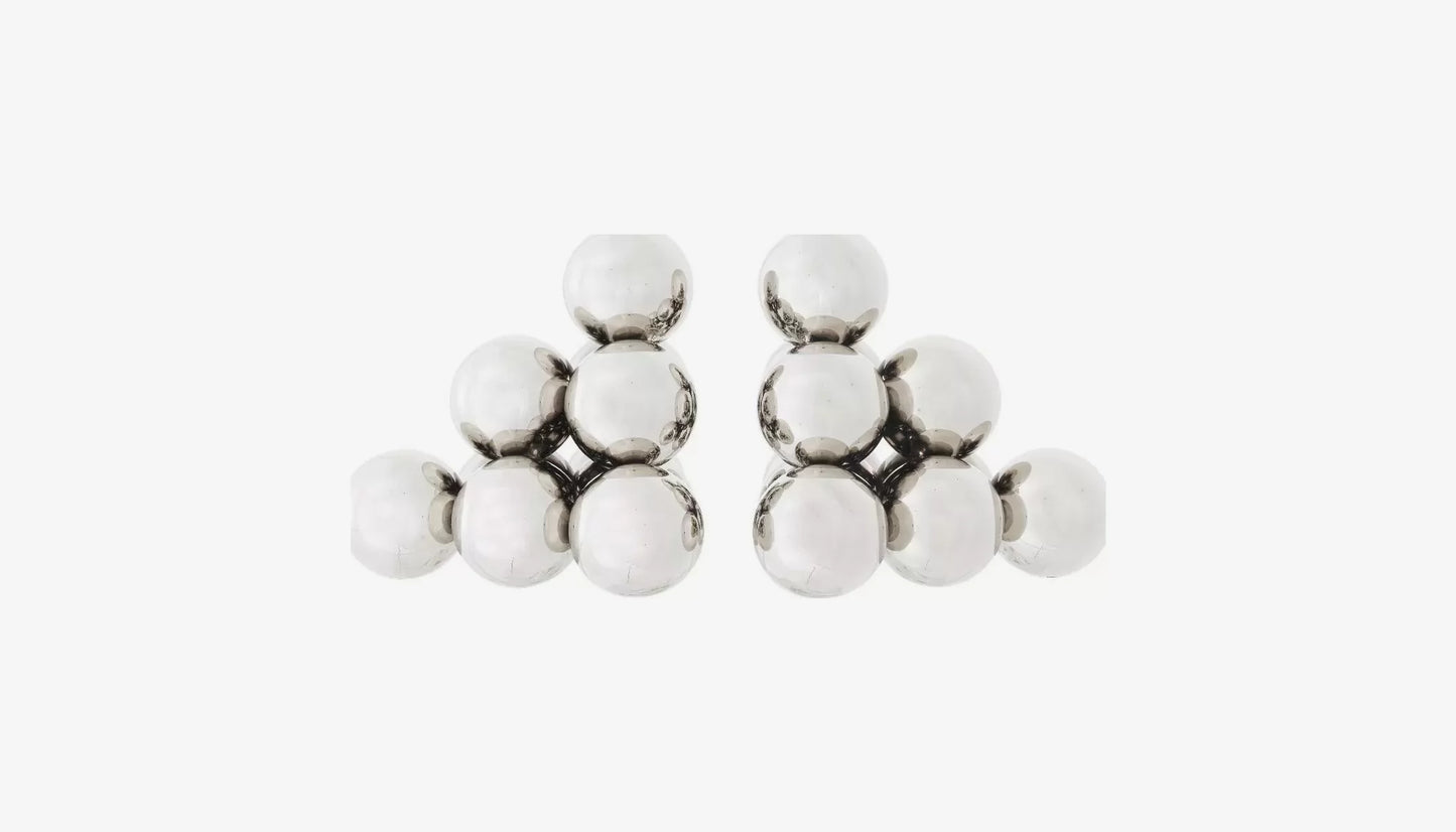 Carioca Bookends in Nickel Finish