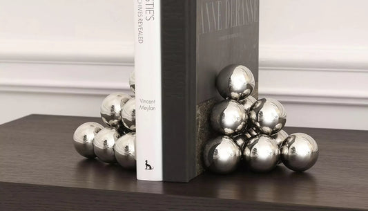 Carioca Bookends in Nickel Finish
