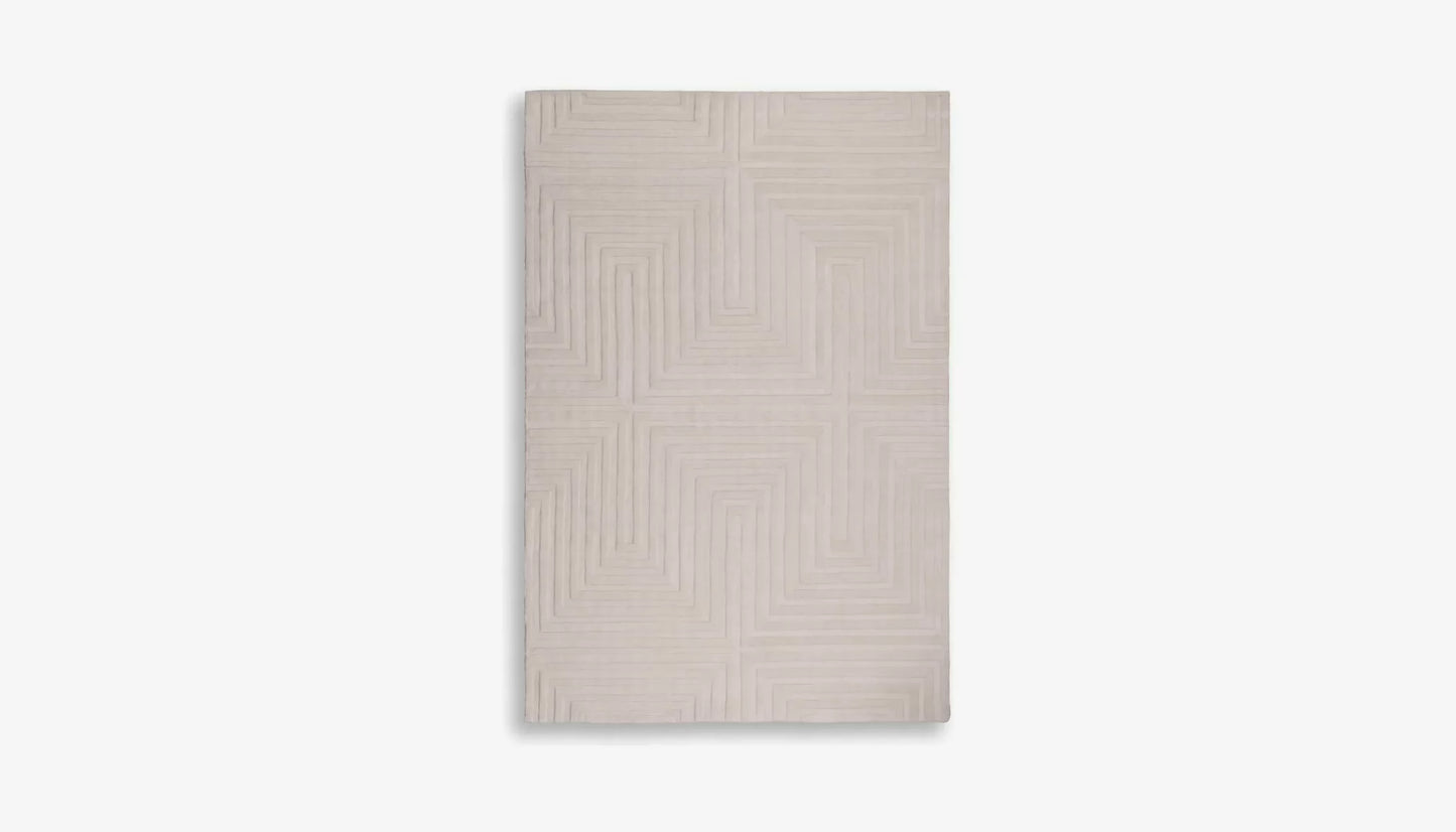 Breck 200 X 300cm Patterned Rug in Ivory