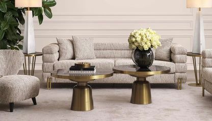 York 3 Seater Sofa in Mademoiselle Beige Fabric