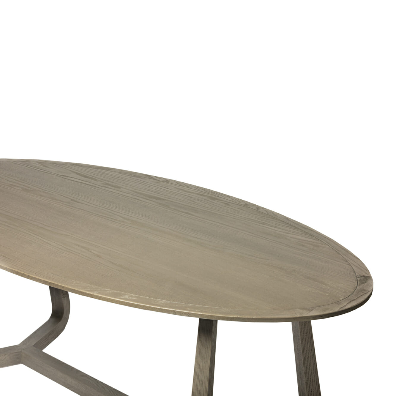 Renmin Oval Dining Table Grey Oak 200 cm