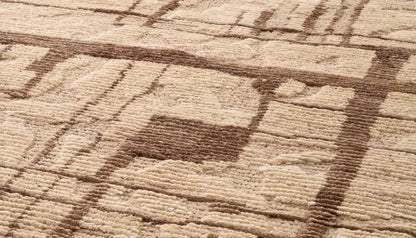 Limitless 200 X 300cm Patterned Rug in Ivory & Brown