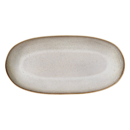 Sandrine Serving Plate, Nature, Stoneware