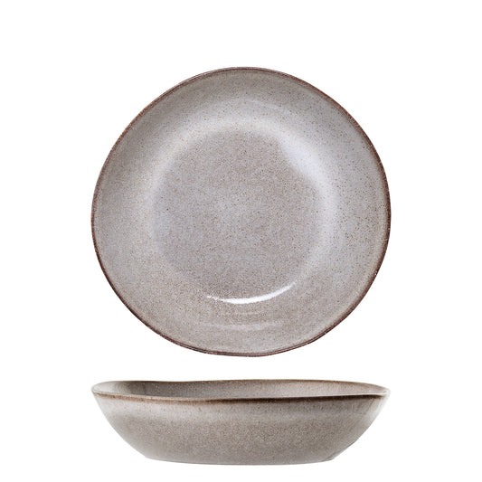 Sandrine Plate Deep, Nature, Stoneware