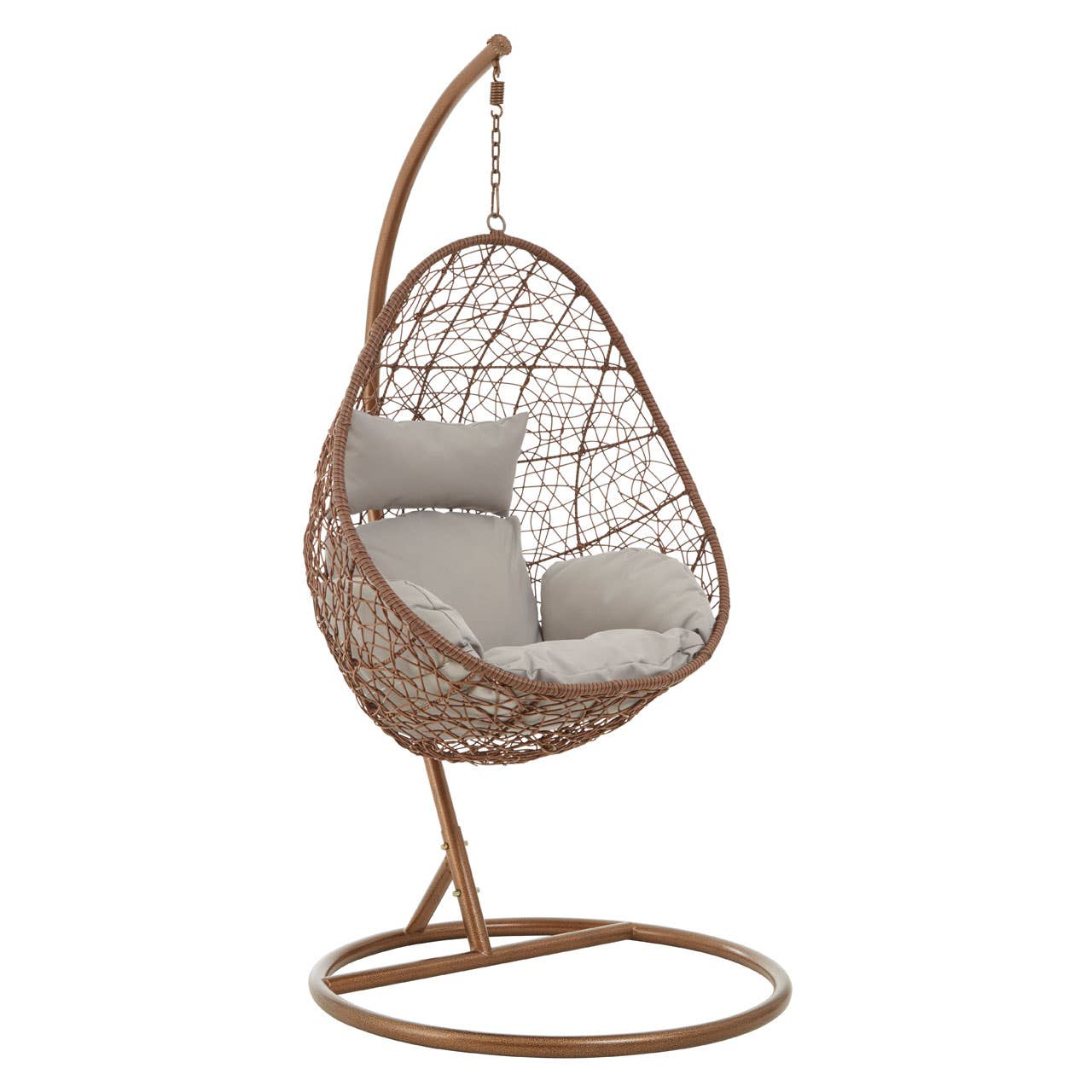 Goa Brown Rattan Hanging Chair