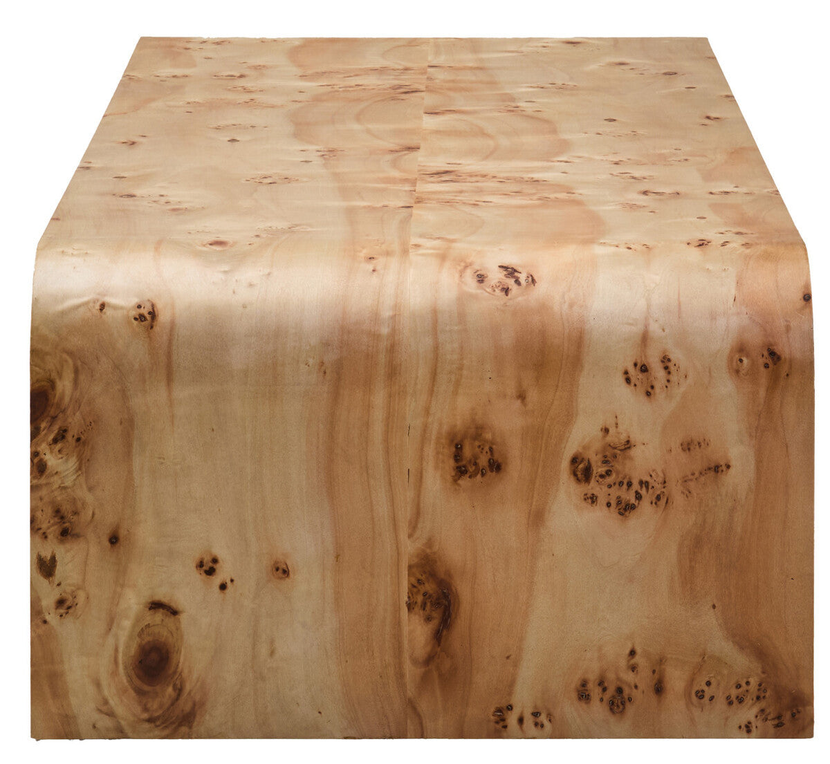 Mota Burl Wood Design Curved Coffee Table — supplier image 8