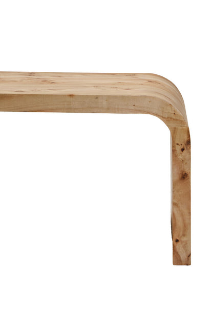 Mota Burl Wood Design Curved Coffee Table — supplier image 3
