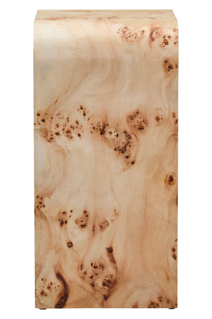 Mota Burl Wood Design Curved Side Table — supplier image 5