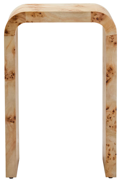 Mota Burl Wood Design Curved Side Table — supplier image 2