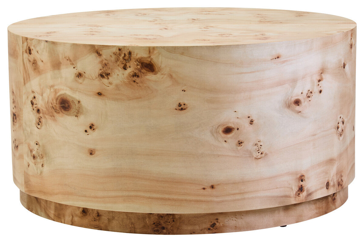 Mota Burl Wood Design Round Coffee Table — supplier image 2
