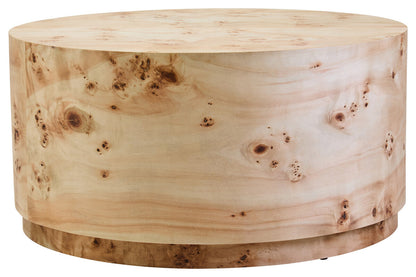 Mota Burl Wood Design Round Coffee Table — supplier image 2
