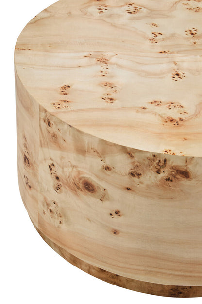 Mota Burl Wood Design Round Coffee Table — supplier image 4