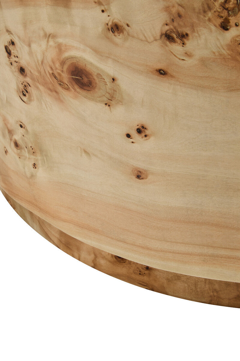 Mota Burl Wood Design Round Coffee Table — supplier image 6