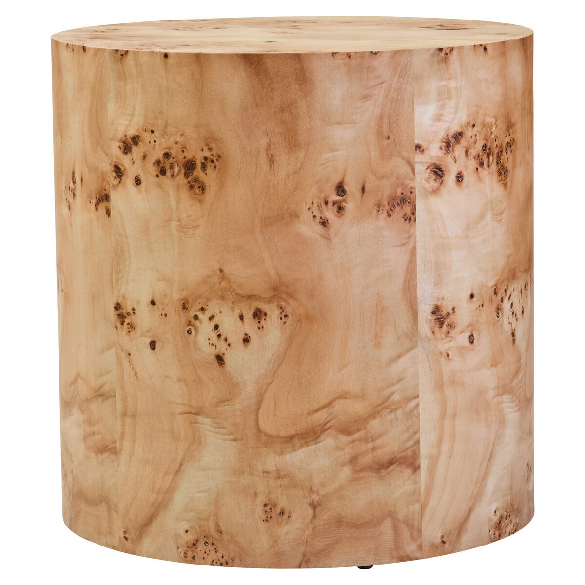 Mota Burl Wood Design Round Side Table — supplier image 2