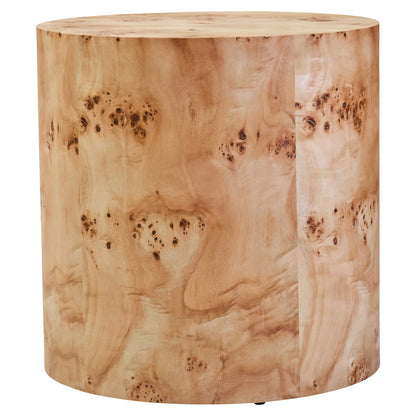 Mota Burl Wood Design Round Side Table — supplier image 2