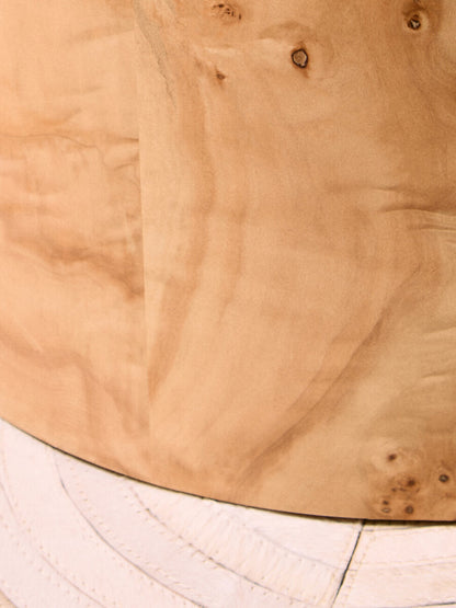 Mota Burl Wood Design Round Side Table — supplier image 9