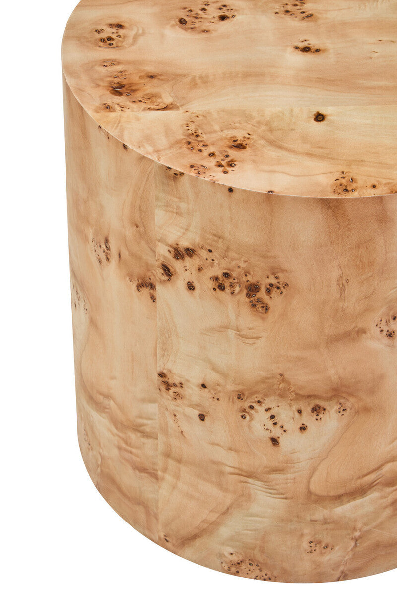 Mota Burl Wood Design Round Side Table — supplier image 4