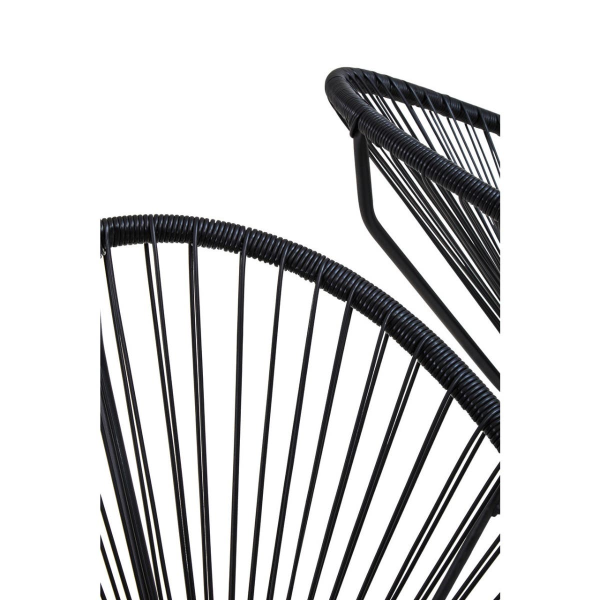 Miami Black Rattan 3 Piece Patio Set