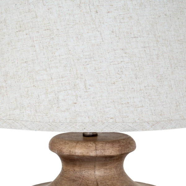 Marbelle Table Lamp With Edged Linen Shade