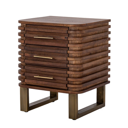 Strata Collection 3 Drawer Side Table — view 1