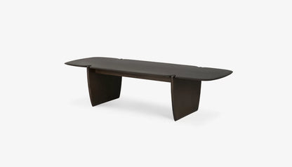 PI Rectangular Coffee Table in Dark Brown Finish