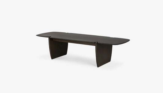 PI Rectangular Coffee Table in Dark Brown Finish