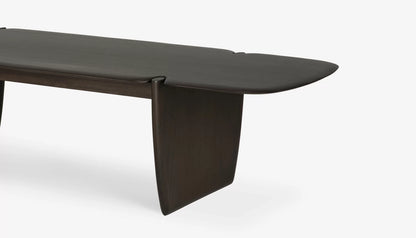 PI Rectangular Coffee Table in Dark Brown Finish