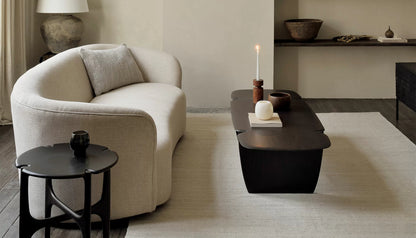 PI Rectangular Coffee Table in Dark Brown Finish