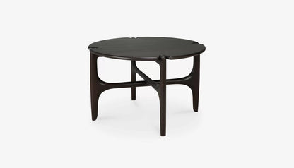 PI Round Small Coffee Table in Dark Brown