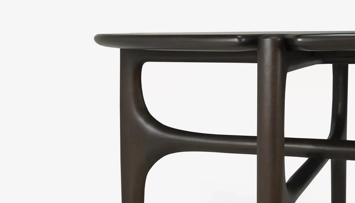 PI Round Small Coffee Table in Dark Brown
