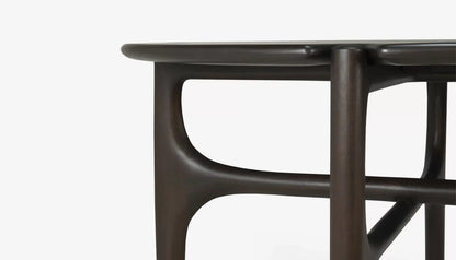 PI Round Small Coffee Table in Dark Brown