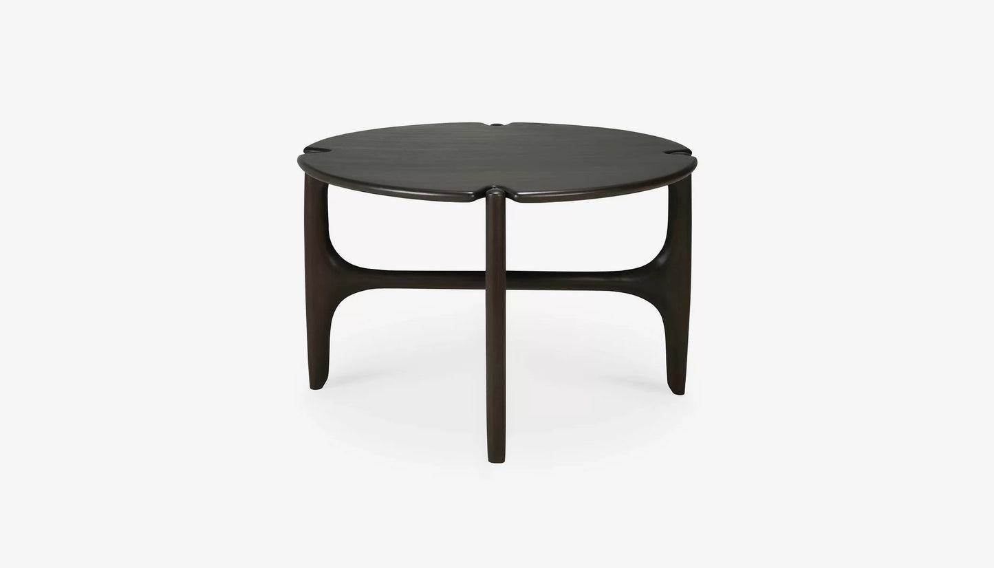 PI Round Small Coffee Table in Dark Brown