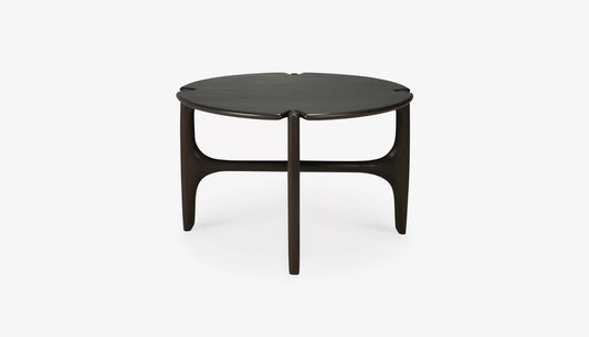 PI Round Small Coffee Table in Dark Brown