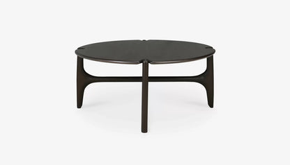 PI Round Medium Coffee Table in Dark Brown Finish