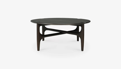 PI Round Medium Coffee Table in Dark Brown Finish