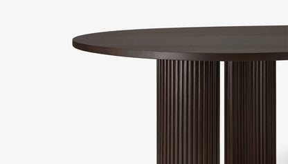 Boomerang Desk in Dark Brown Finish