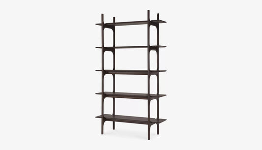 PI Shelving Unit in Dark Brown Finish