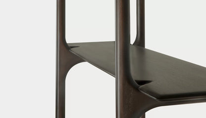 PI Shelving Unit in Dark Brown Finish