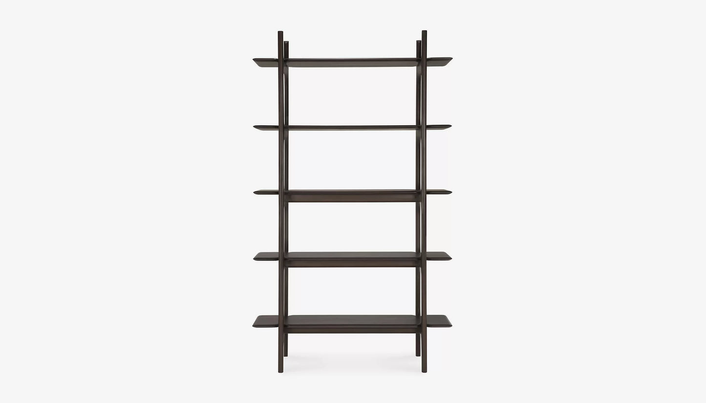 PI Shelving Unit in Dark Brown Finish