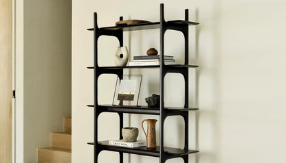 PI Shelving Unit in Dark Brown Finish