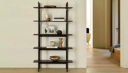 PI Shelving Unit in Dark Brown Finish