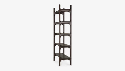 PI Shelving Unit in Dark Brown Finish