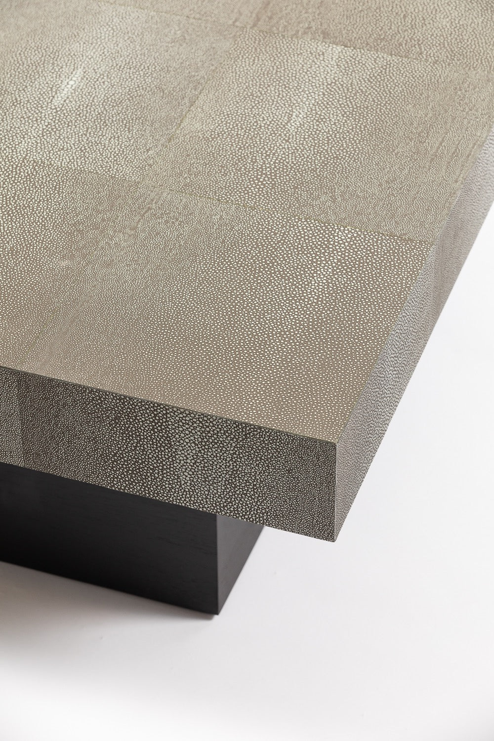 Cube Coffee Table Shagreen Leather