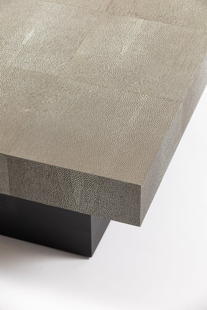 Cube Coffee Table Shagreen Leather